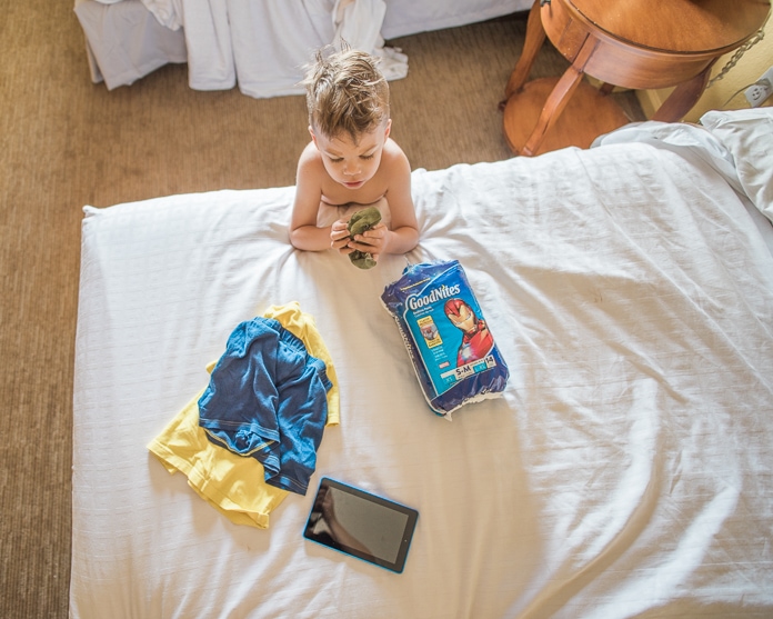 What to do about bedwetting at a hotel