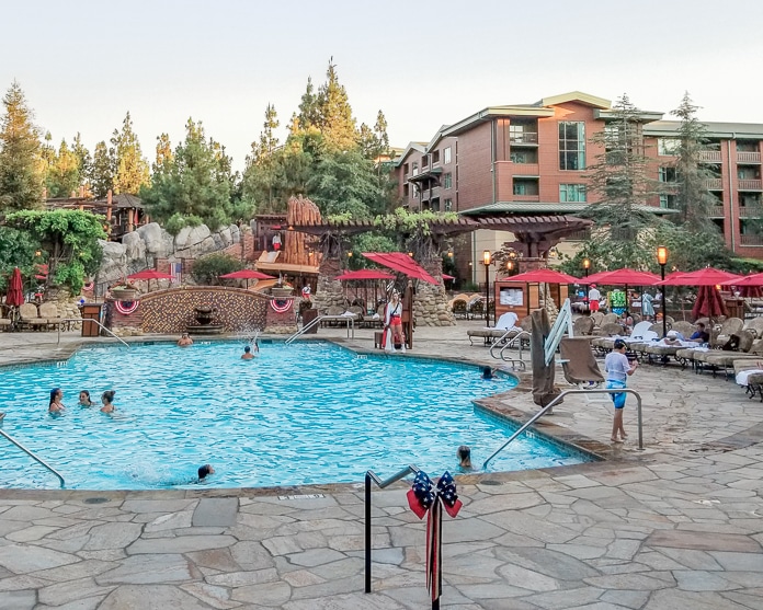 The newly-updated pool at Disney's Grand Californian