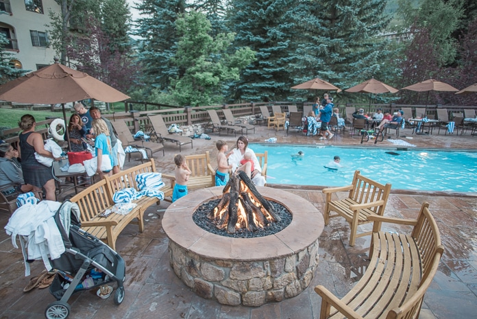 Playground at The Charter at Beaver Creek fire pit