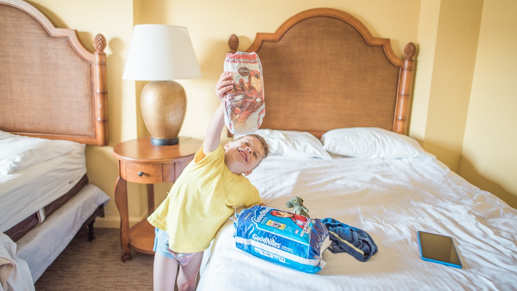 Bedwetting at a hotel