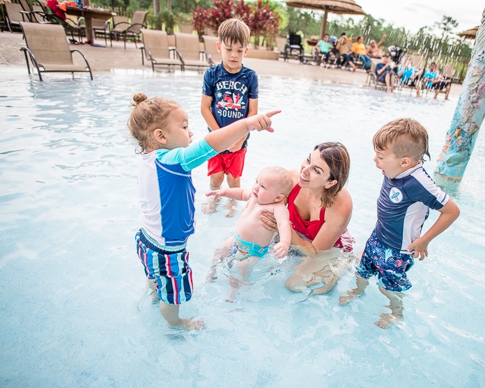 How to keep kids (and babies!) of all ages happy in the water together