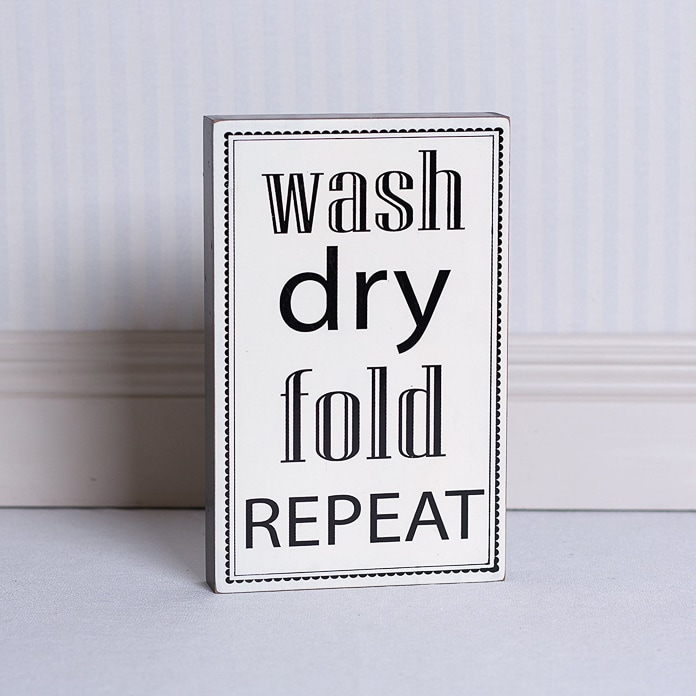 Vintage laundry room sign