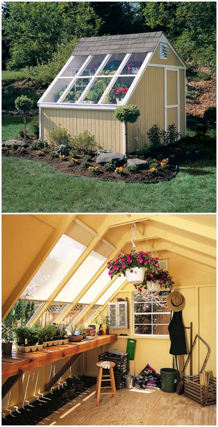 Outdoor laundry room shed option