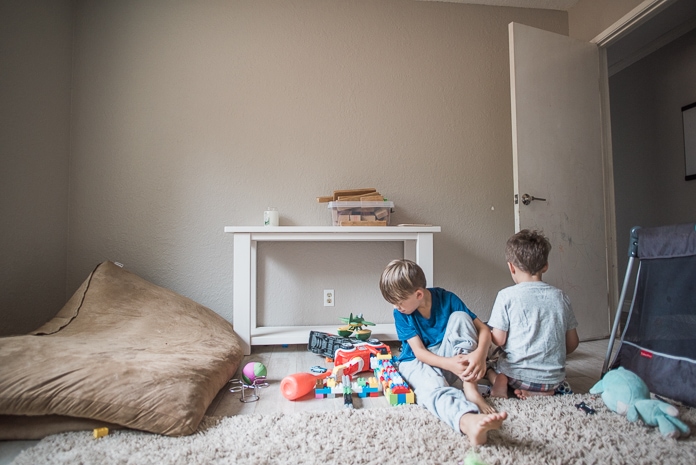 Kids playing in playroom without tv