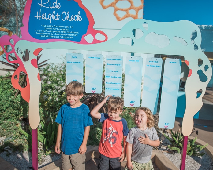Kids height requirements at SeaWorld San Diego