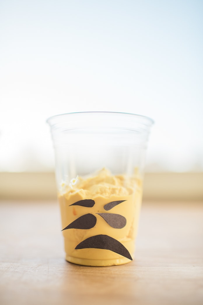 "Meh" emoji cup