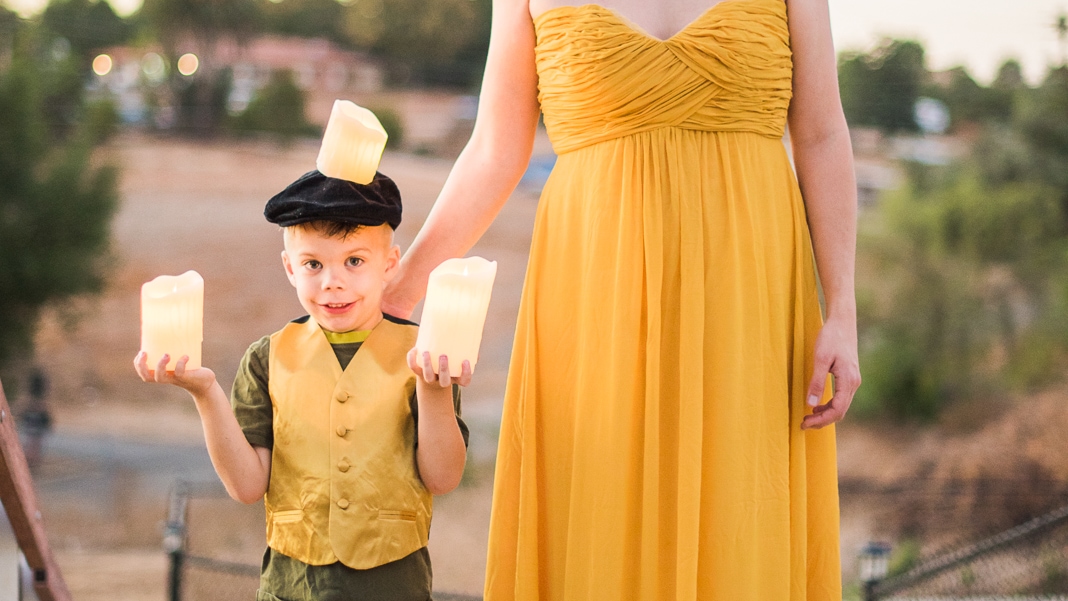 DIY Beauty and the Beast family costumes