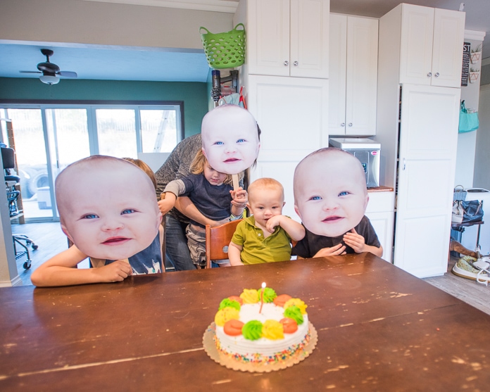 Big Heads birthday party decorations