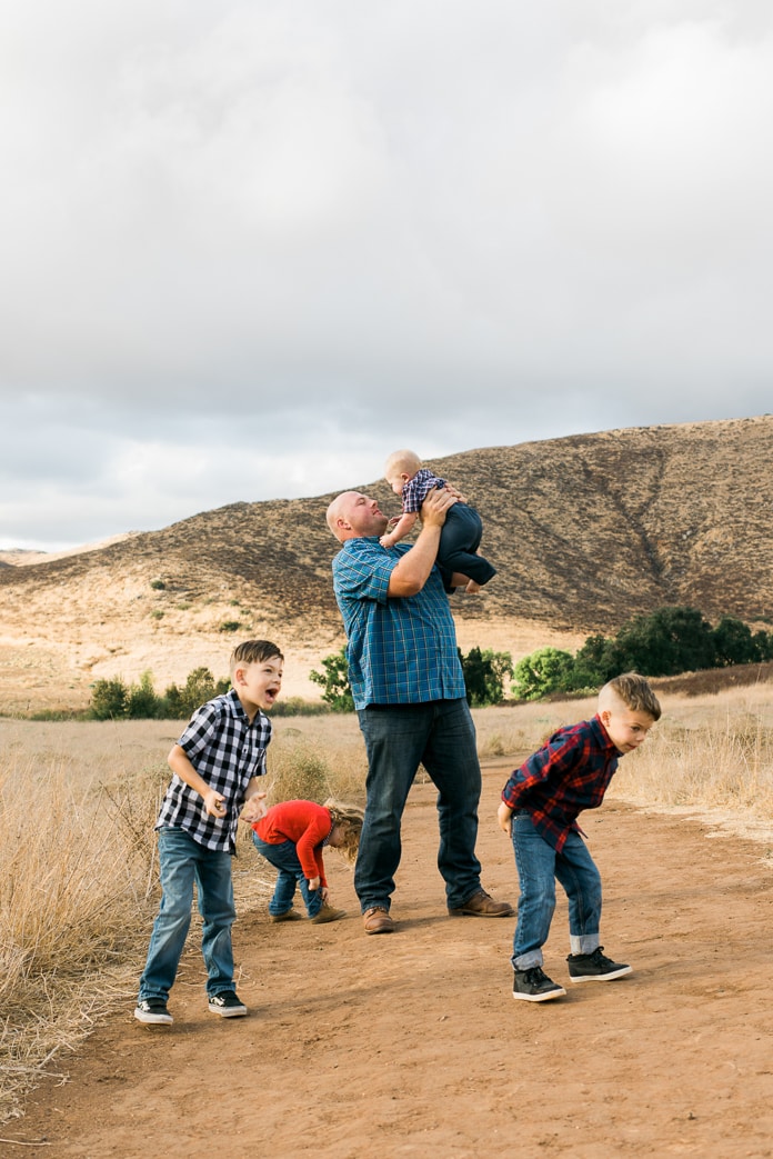 Family portrait tips – varying the group
