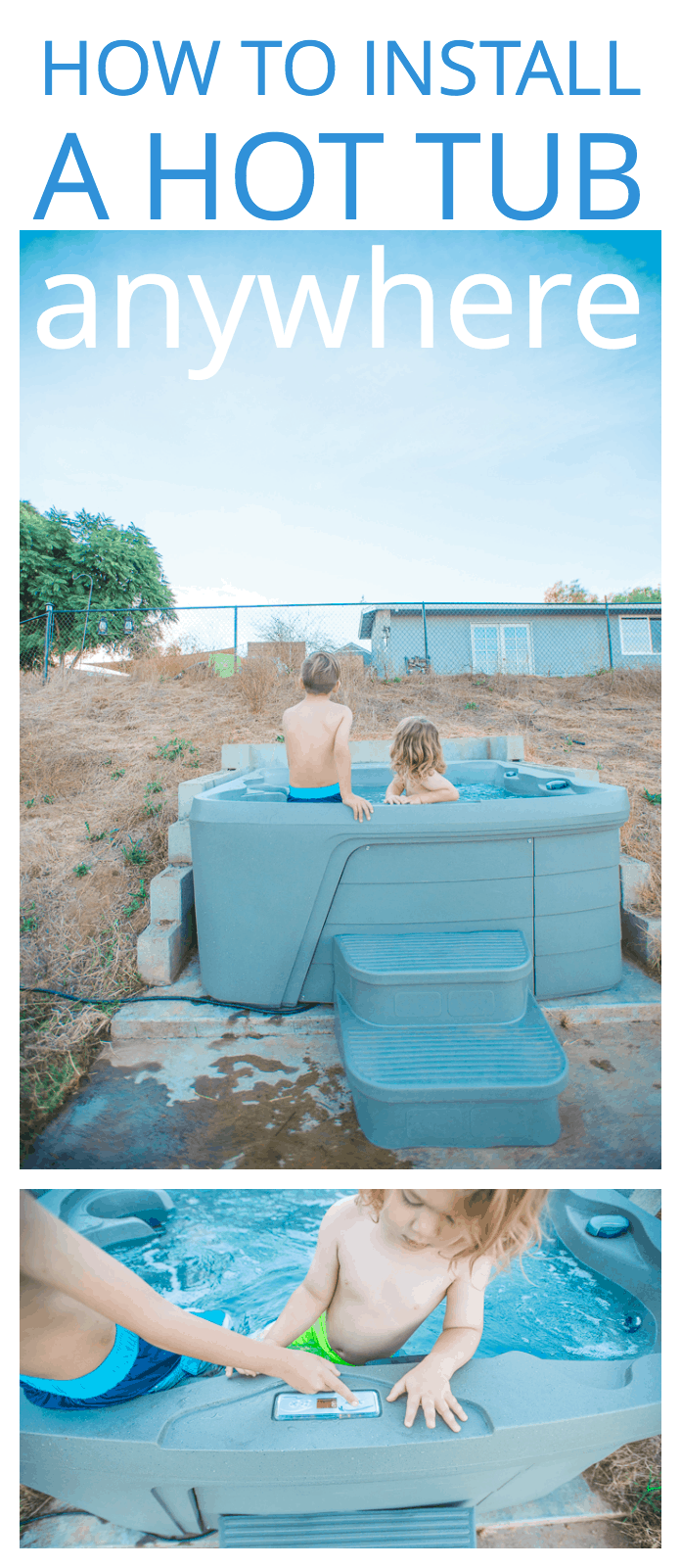 How to install a hot tub anywhere