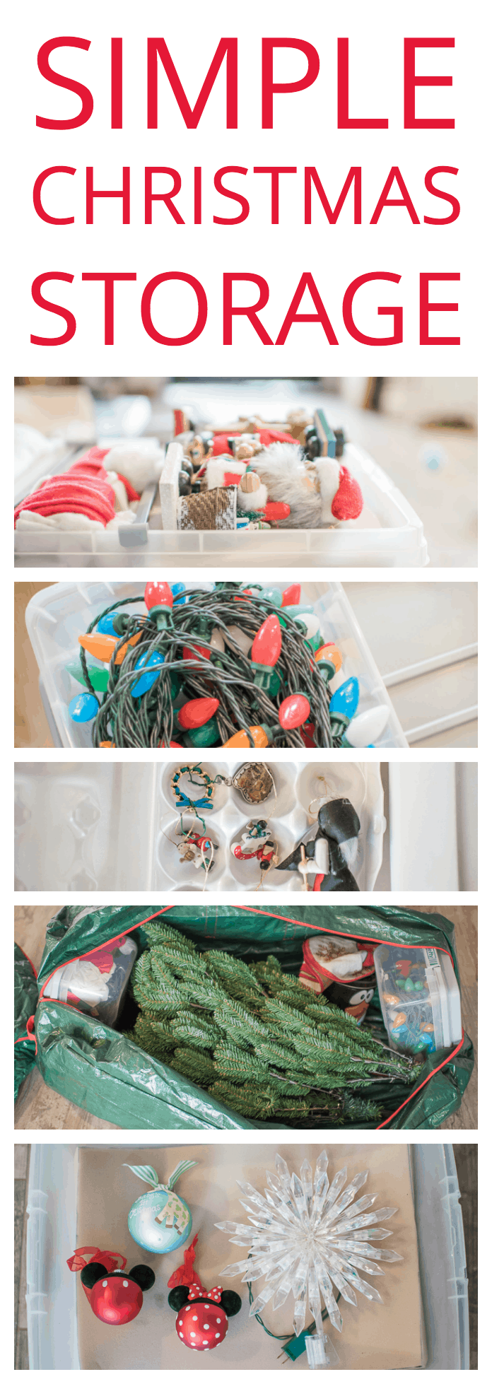 Simple Christmas storage solutions that will make the holidays easier next year!