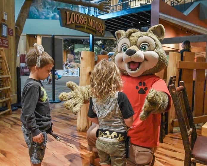 Wiley Wolf character at Great Wolf Lodge
