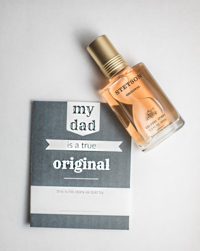 Father’s Day printable to go with cologne
