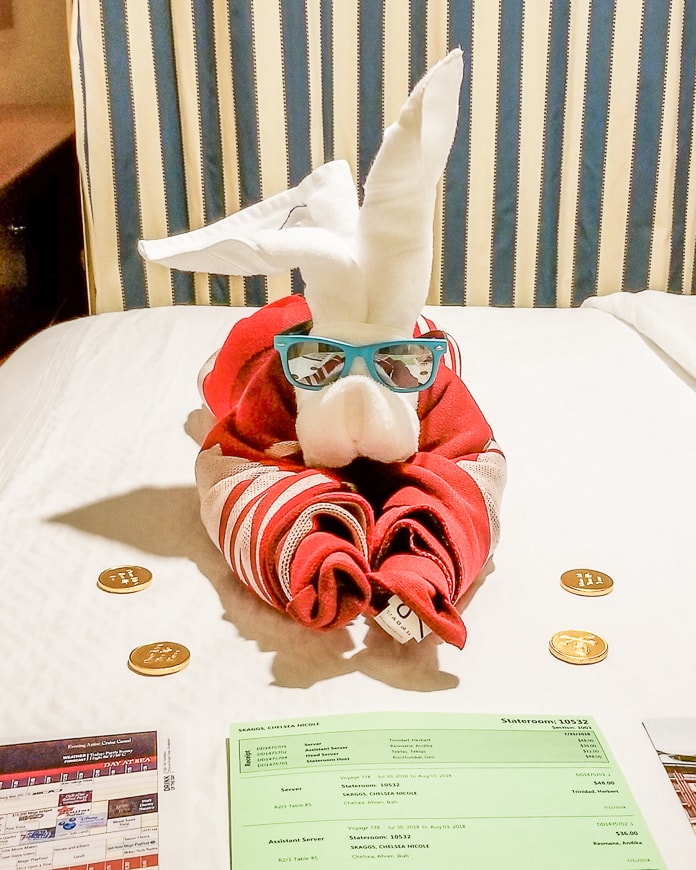 Disney Cruise Line towel animals