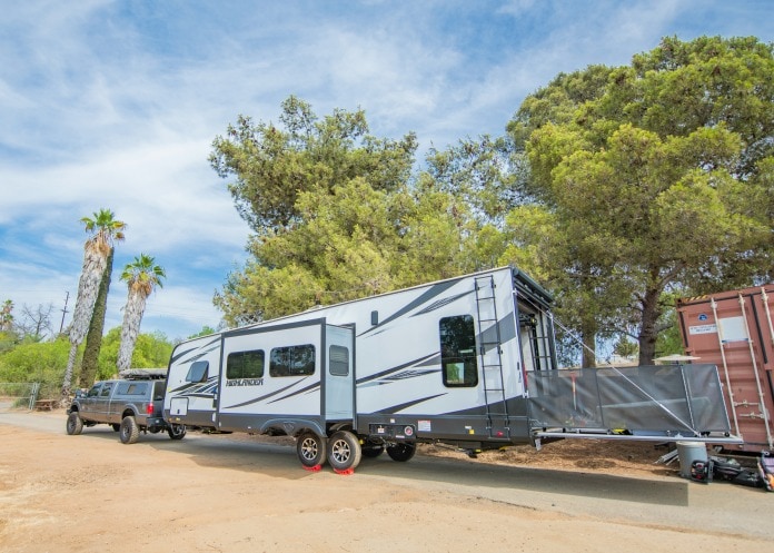 New RV with porch