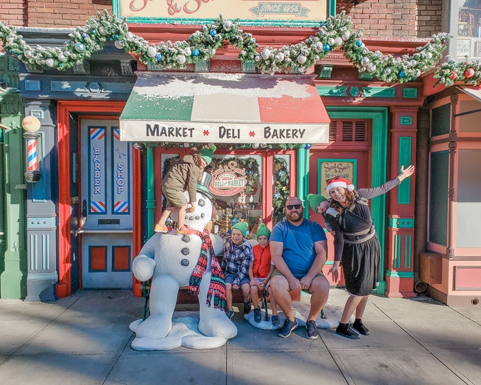Melted snowman at Universal Studios Hollywood