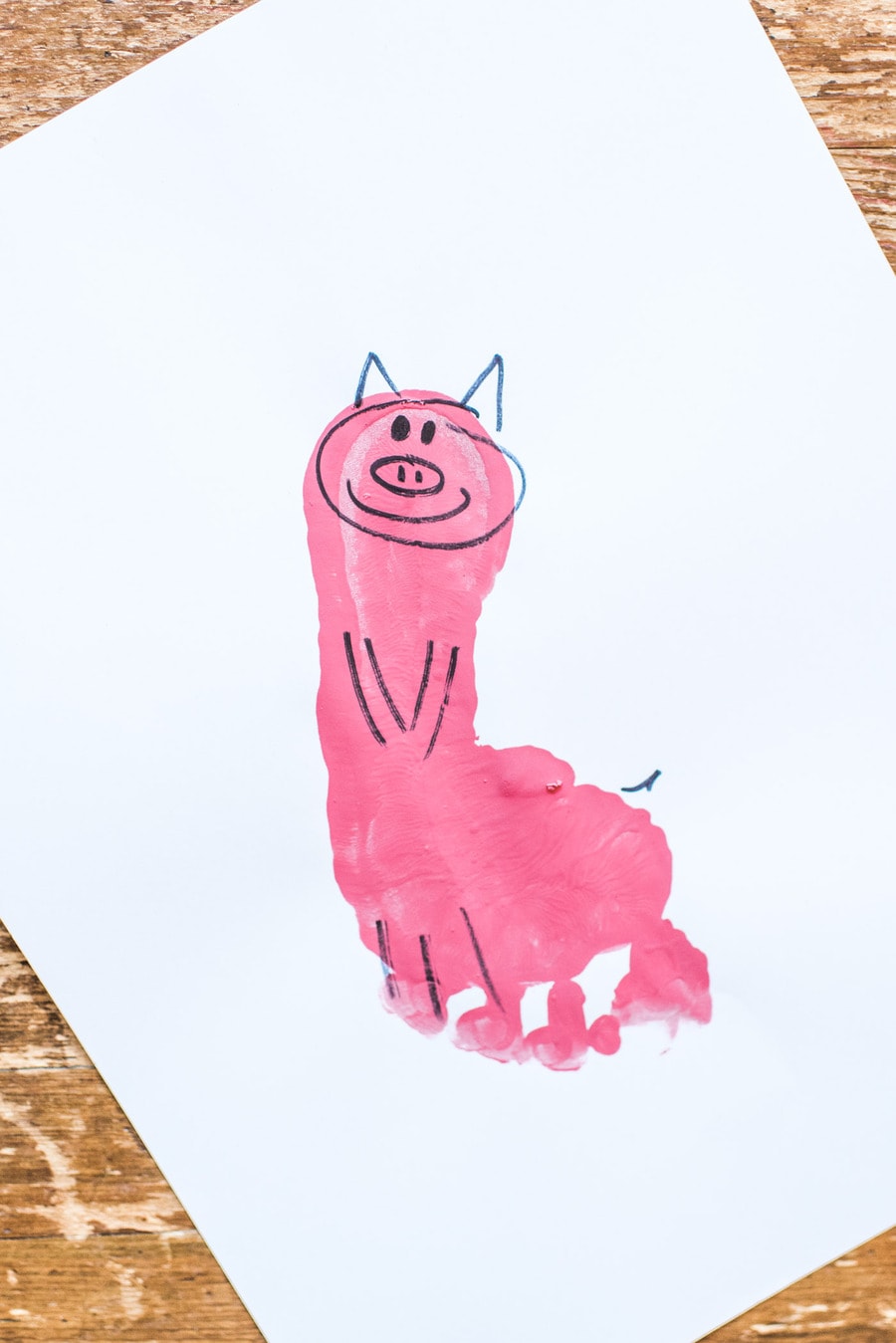 pig footprint craft