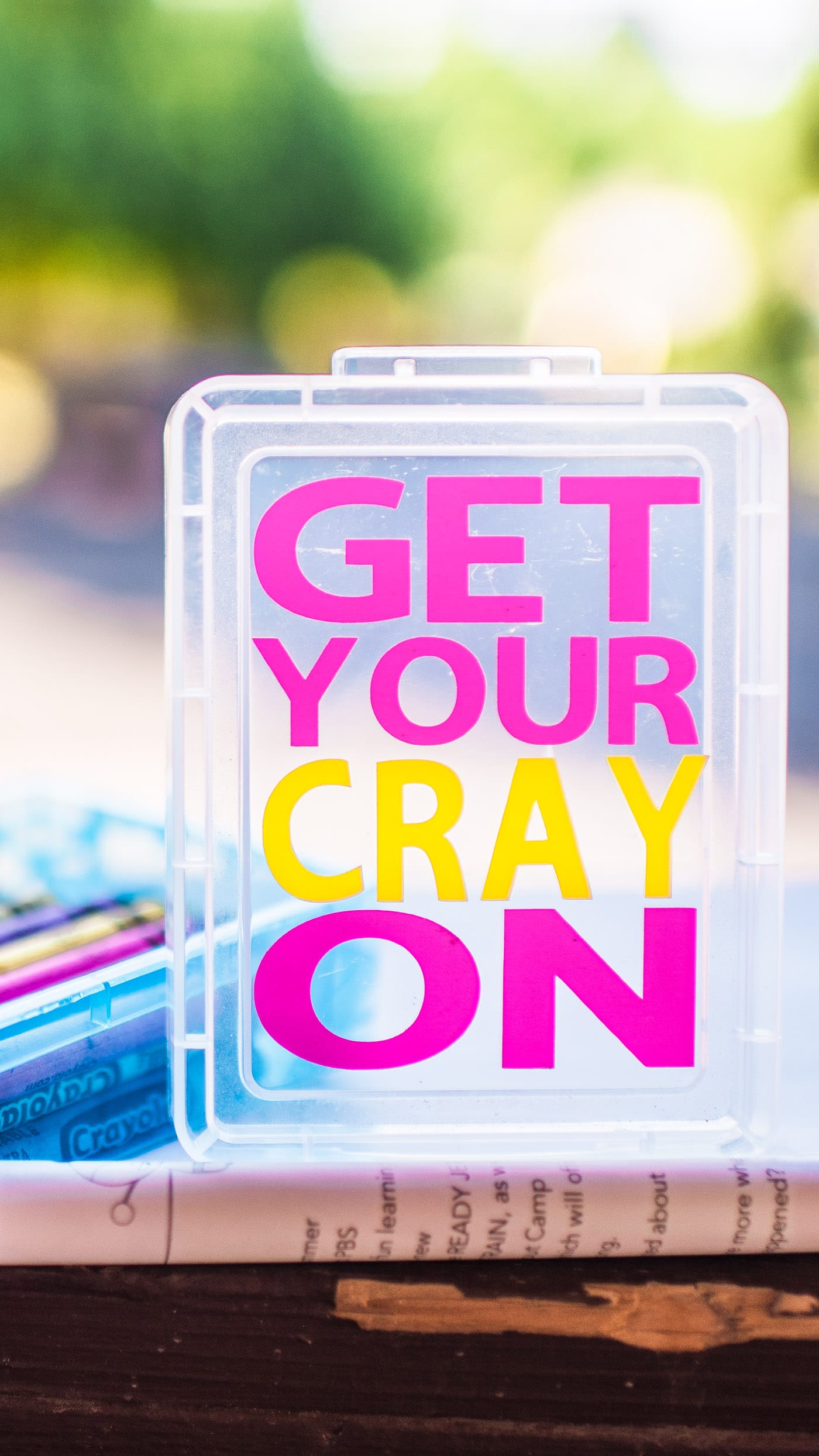 Funny get your CRAY on crayon box back to school craft
