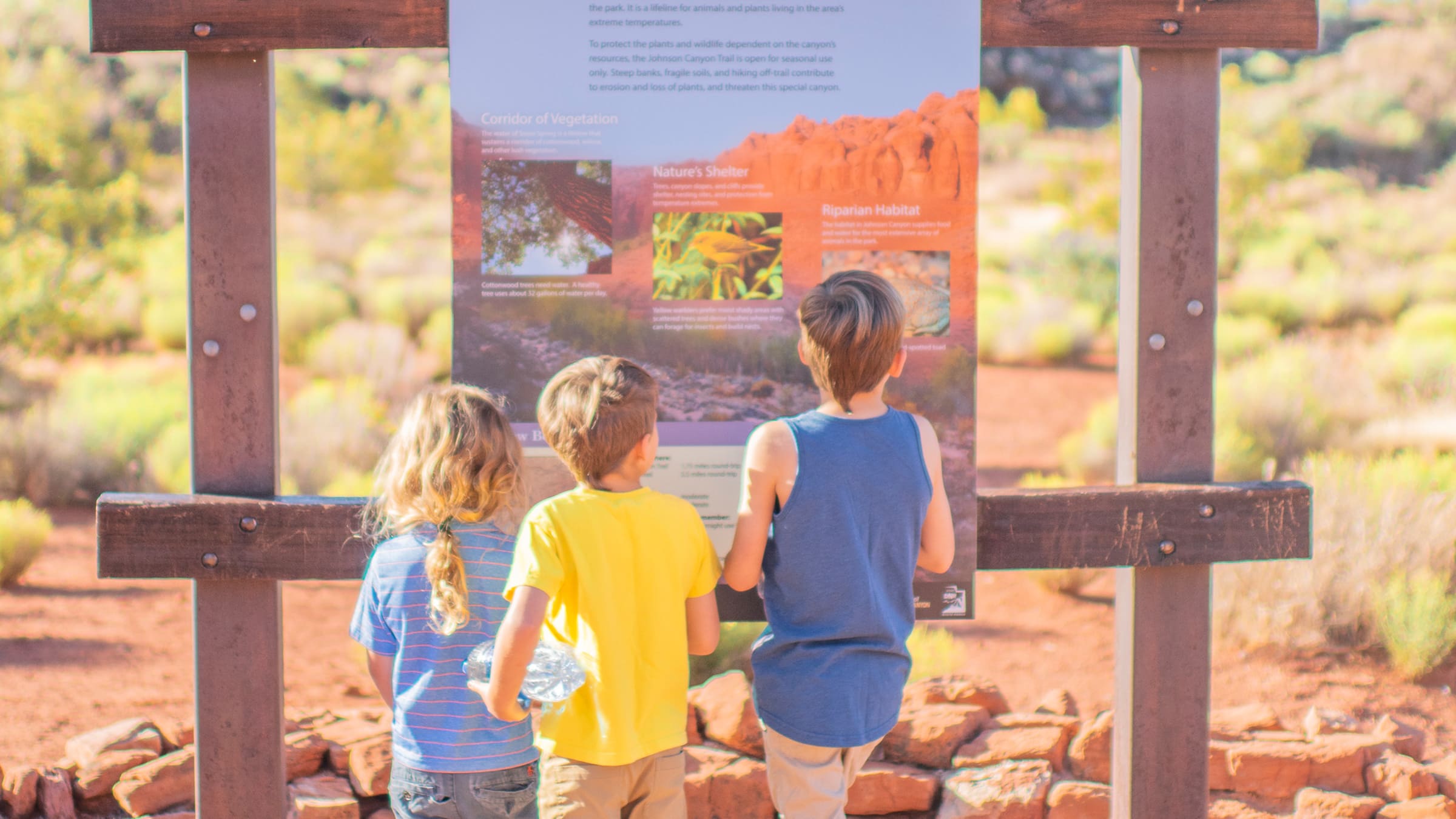 kids in desert looking confused about group fundraising