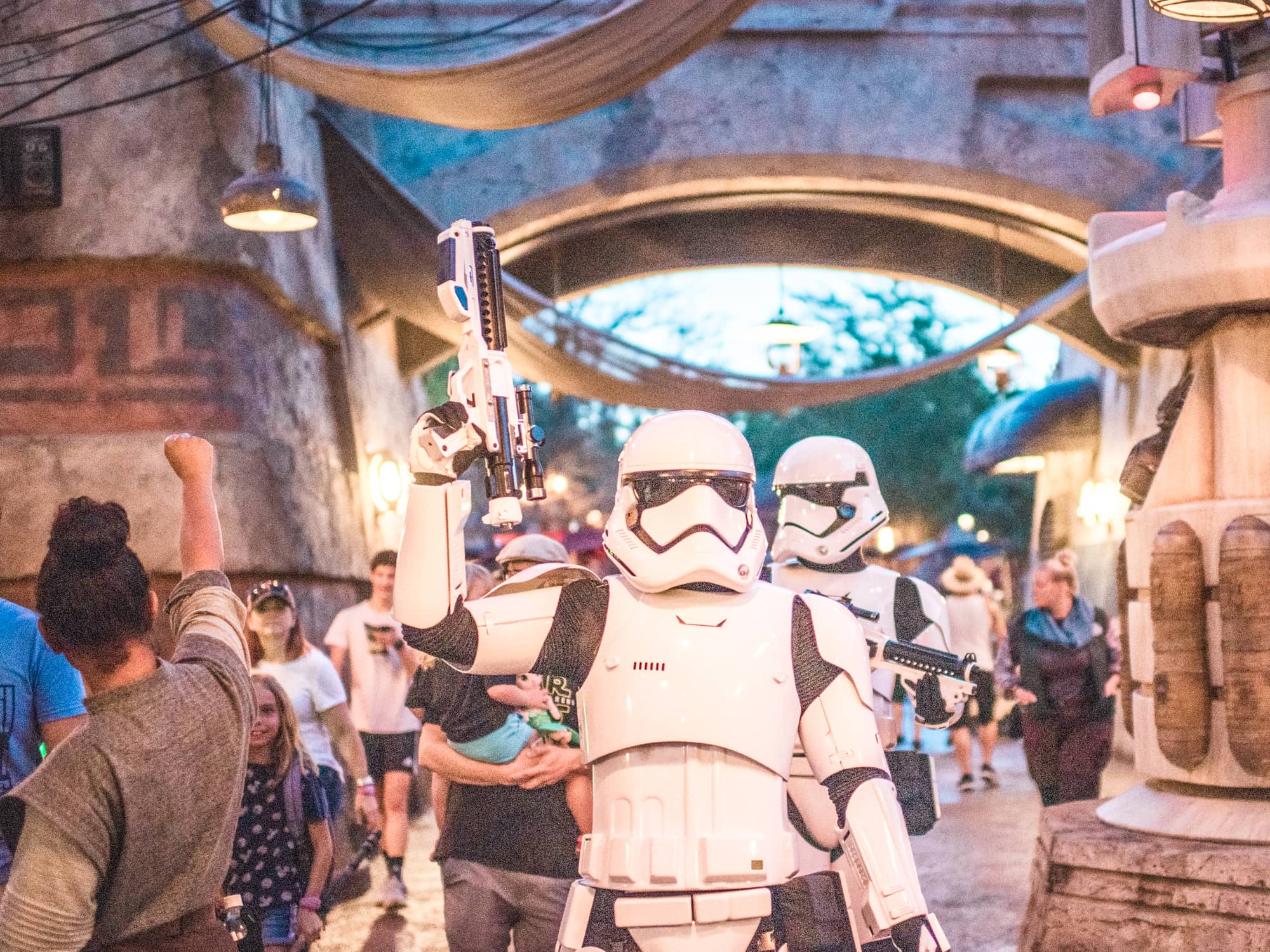 Storm Trooper in Star Wars Galaxy's Edge Disney World