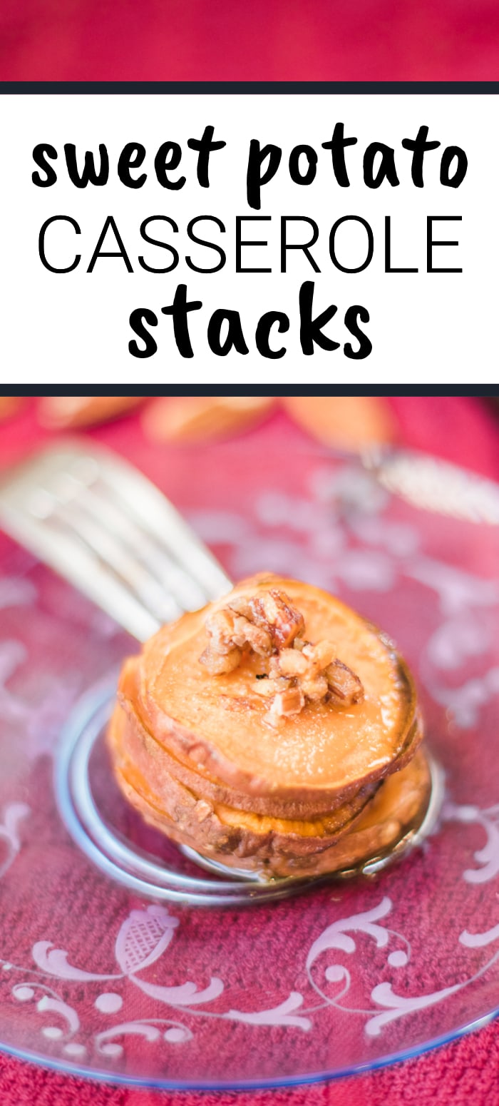 Sweet potato casserole stacks