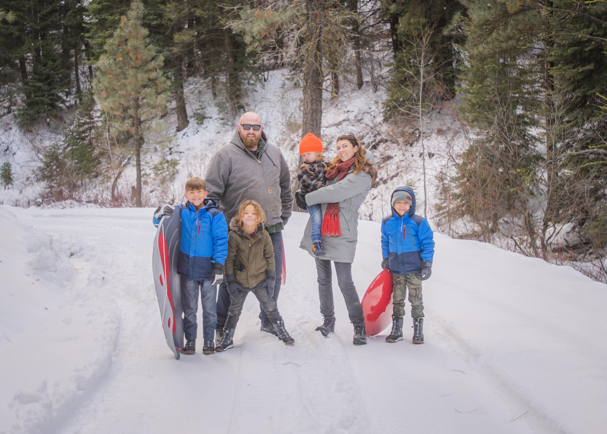 Snow Fun Family in merrell snow boots 