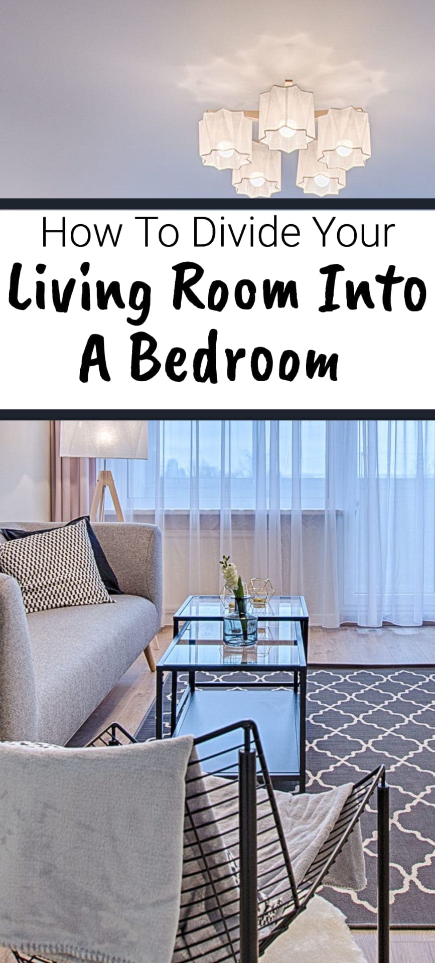 How to divide your living room into a bedroom 1 2
