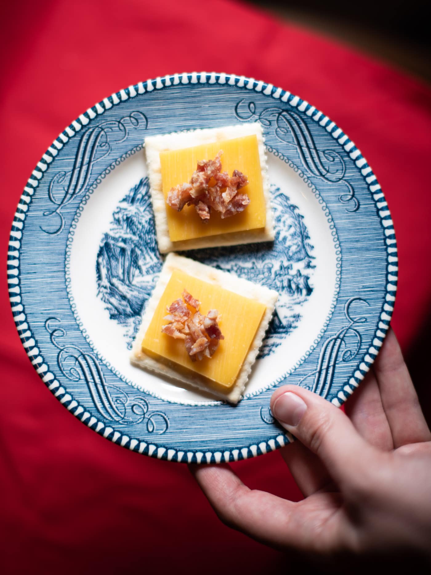 Candied bacon crackers
