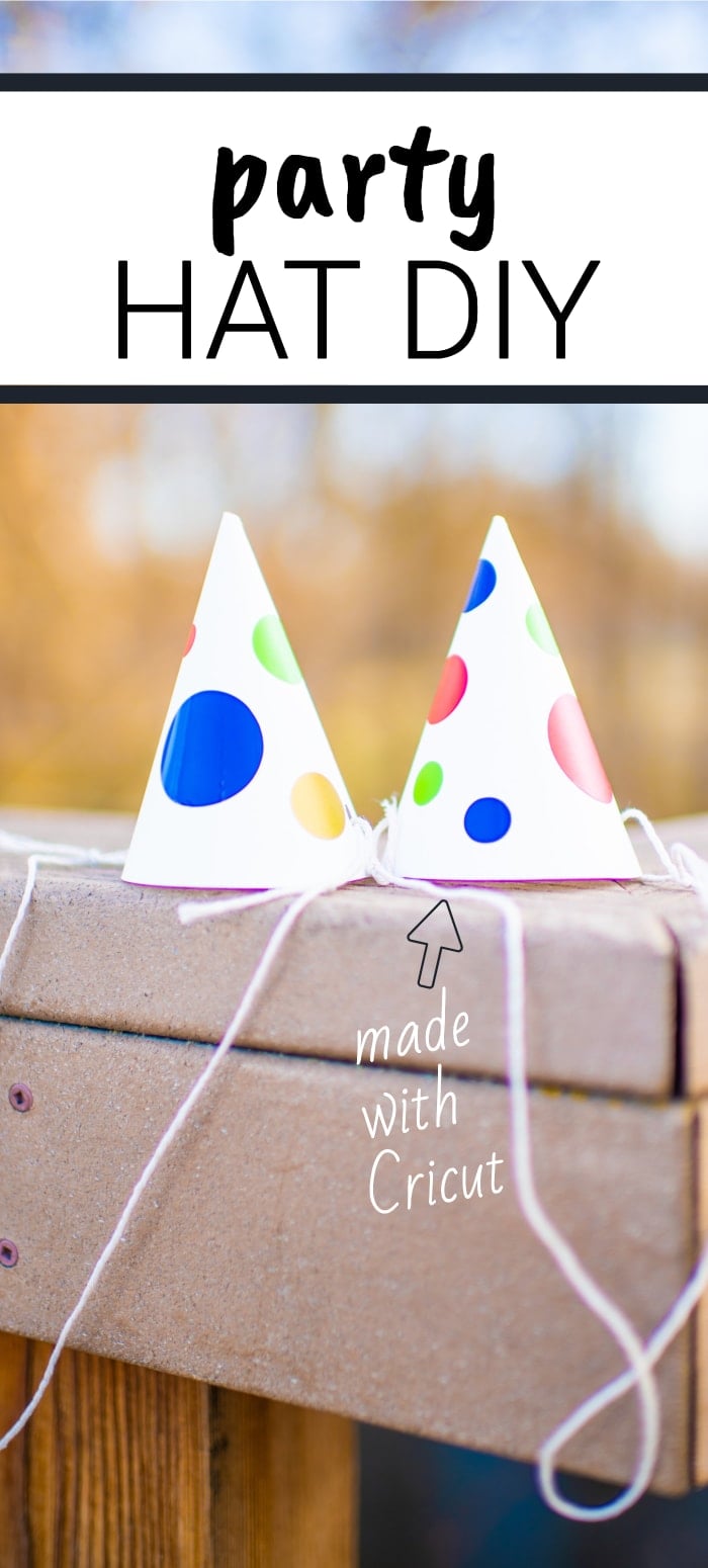 Party hat diy with cricut