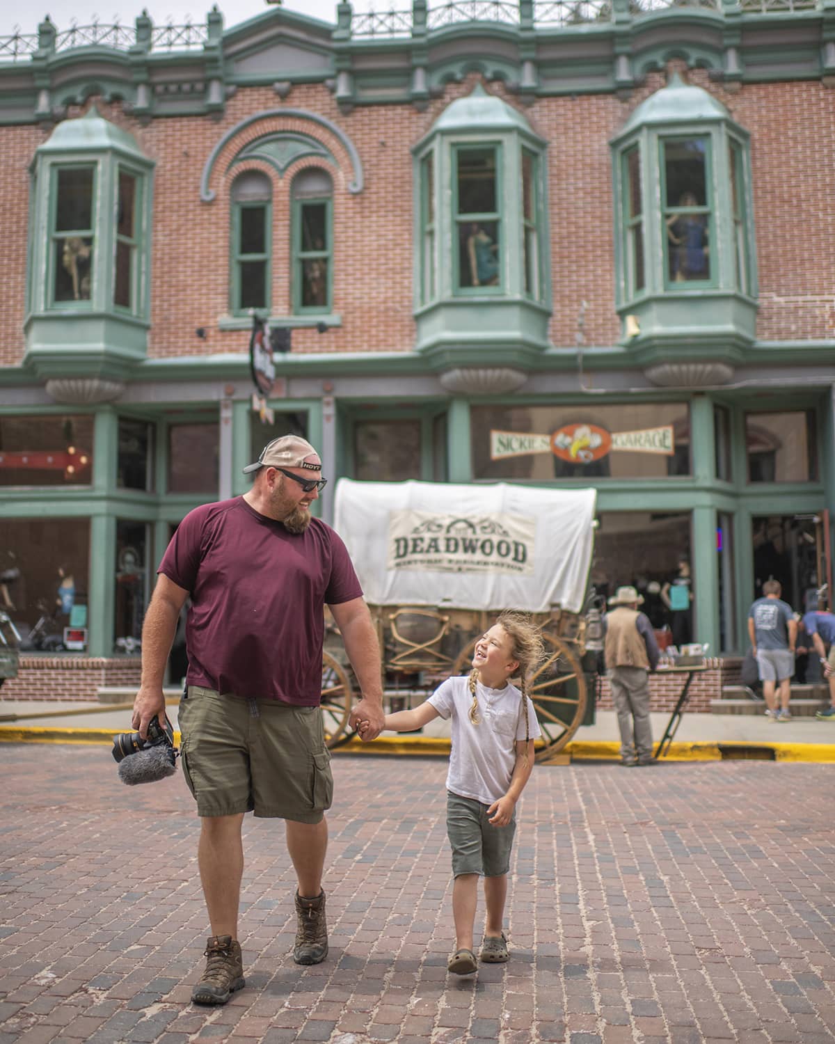 Father and son in deadwood south dakota