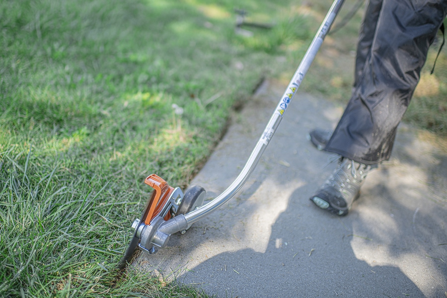 Stihl edgers are great for cutting straight lines between sidewalk and lawn