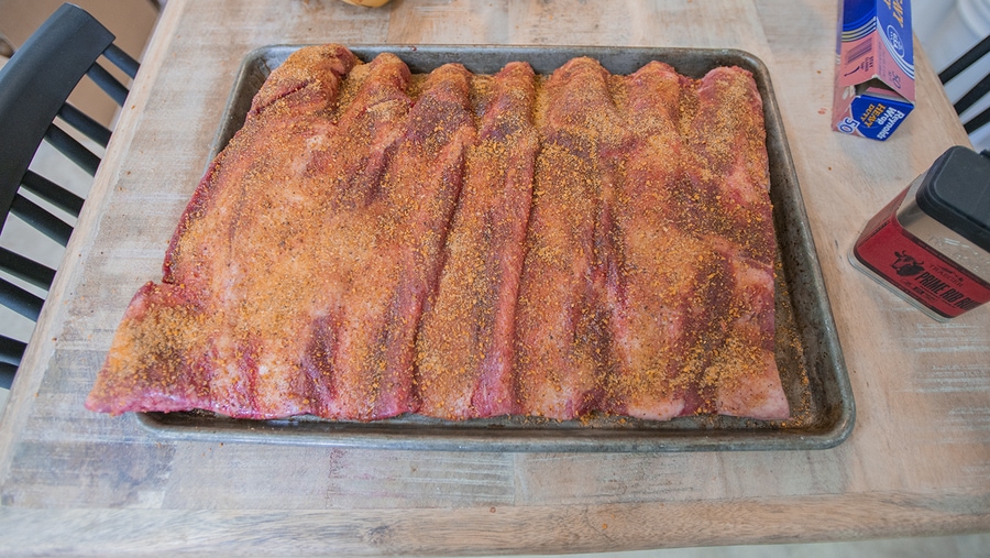 How to apply dry rub to beef ribs for traeger smoker 1