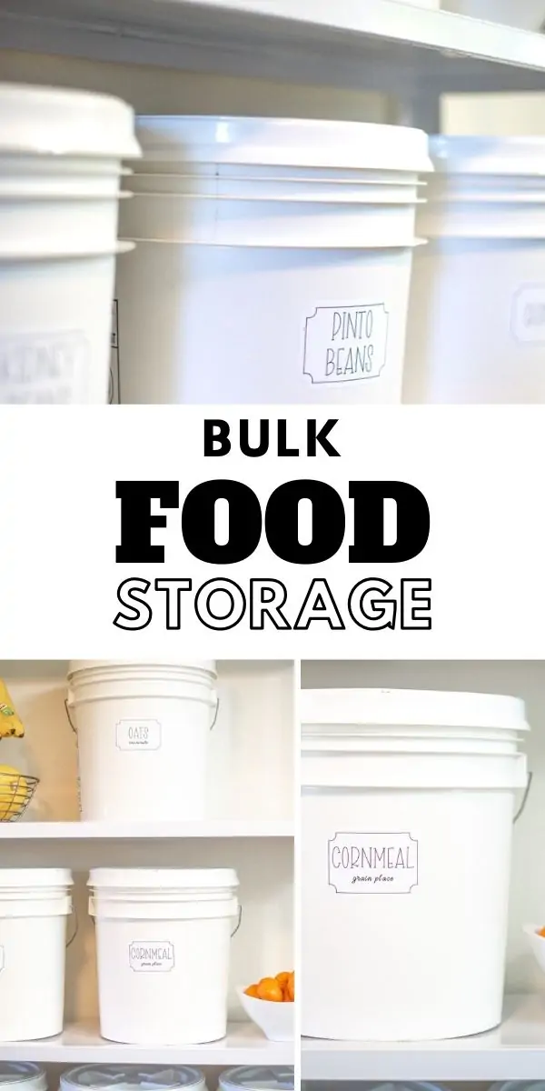 Bulk food storage solutions for a big family in a small house