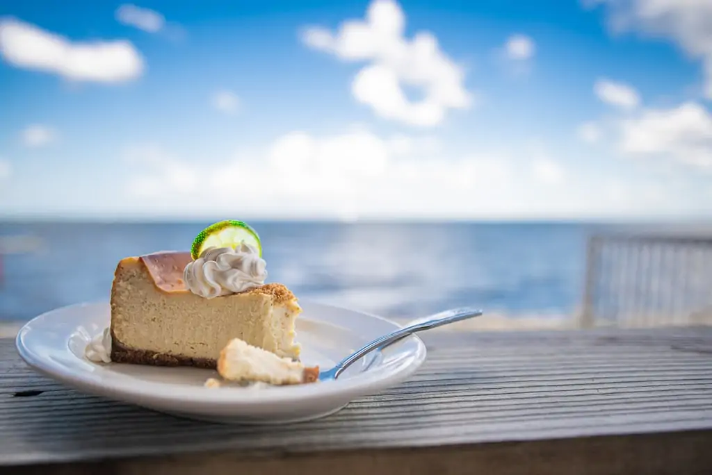 Key lime cheesecake at shiloh s steaks and seafood