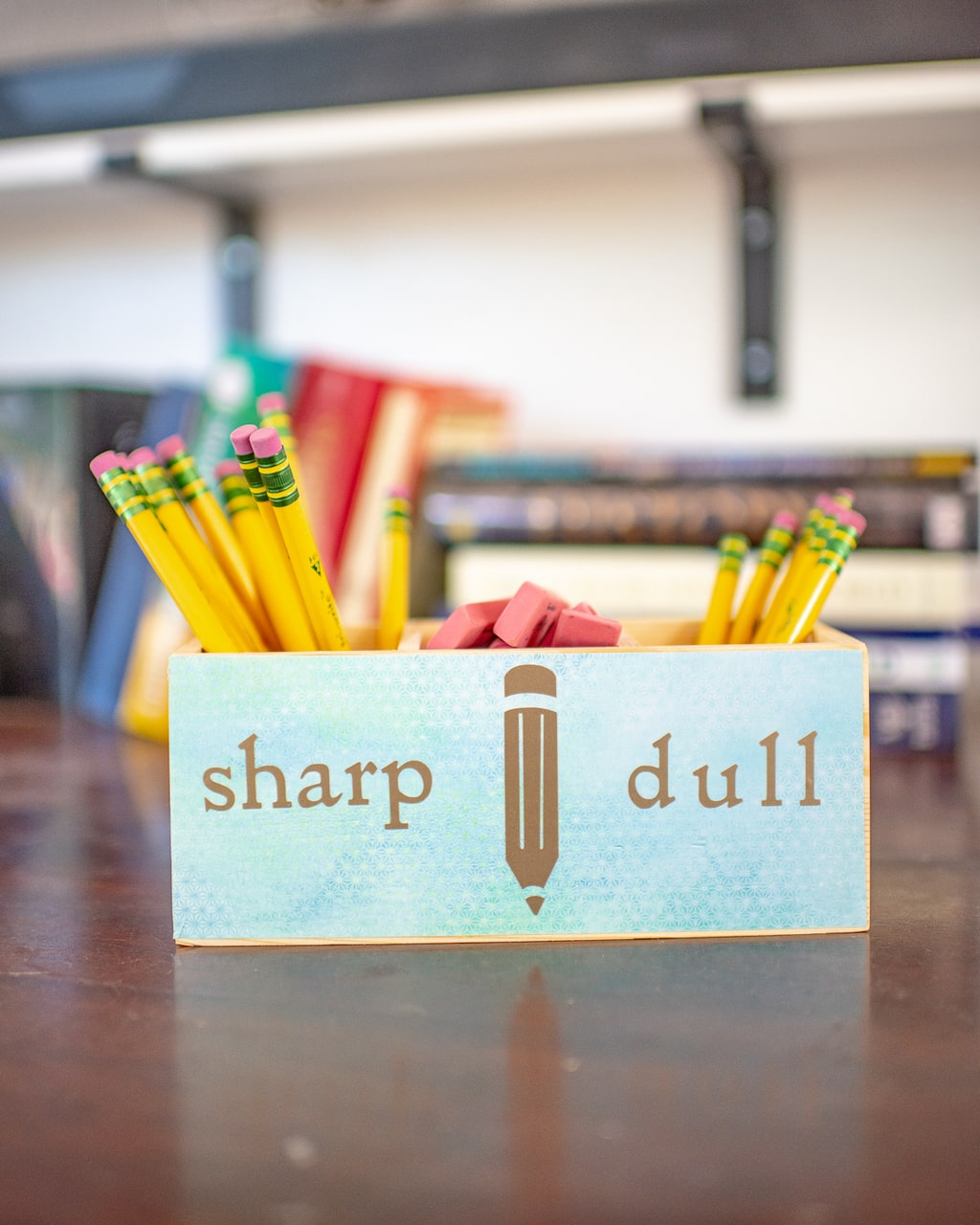 Sharp Dull Wooden Pencil Box