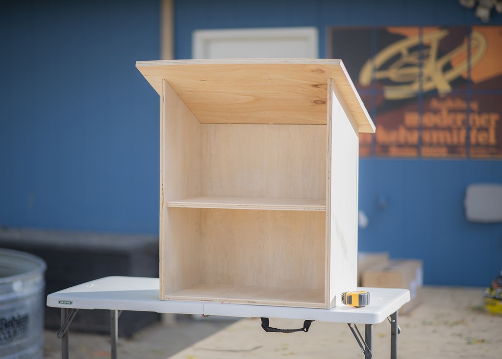 Building a little free library frame