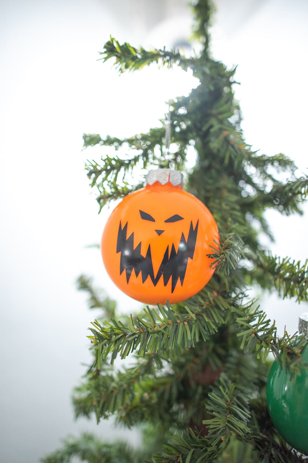 scary pumpkin ornament
