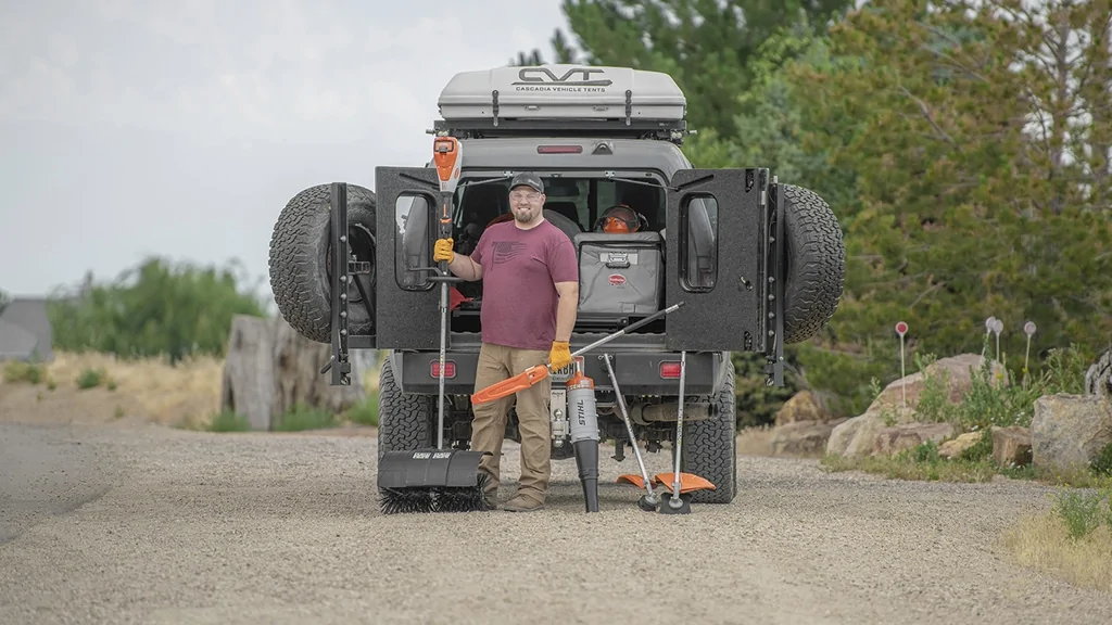 Nate Day thinks the STIHL KMA 135 R is an amazing lawn care tool