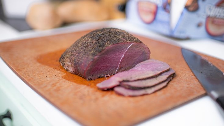 Finished smoked venison with Nate Day