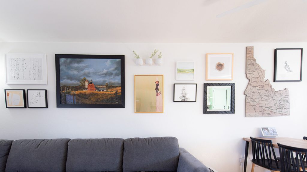 How to make a gallery wall that s spread out