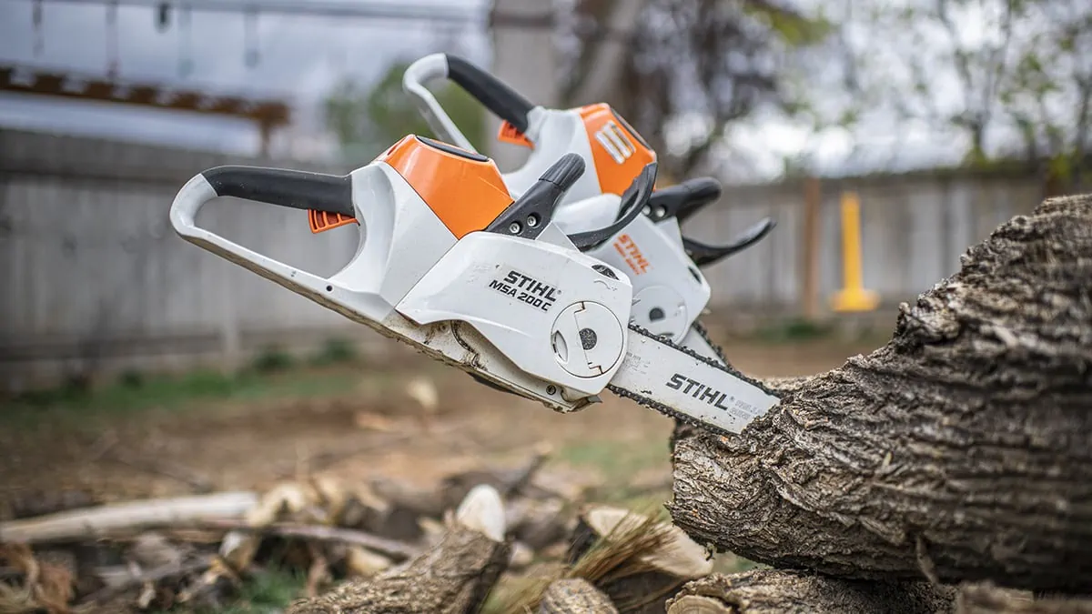 There are a number of stihl battery powered chainsaws available