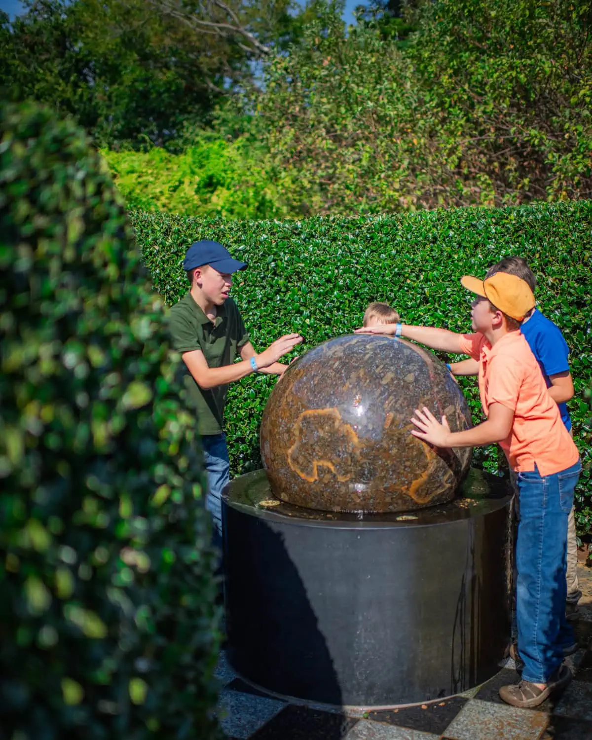 Dallas arboretum with kids