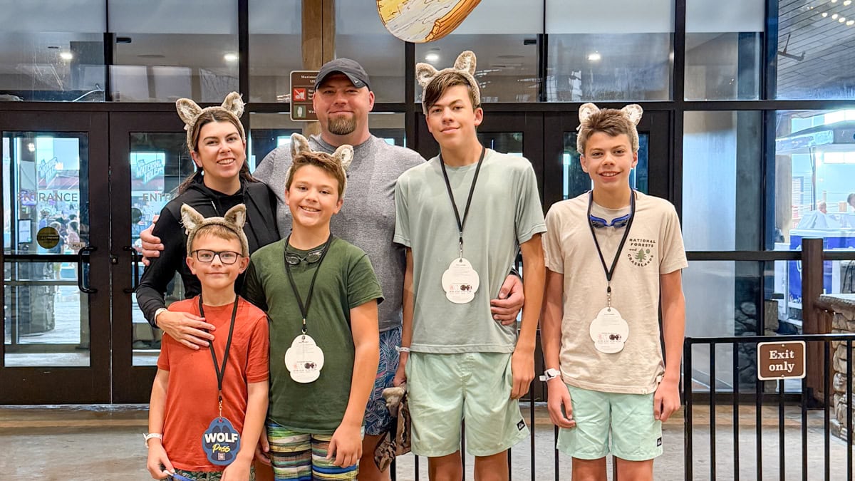 family at great wolf lodge